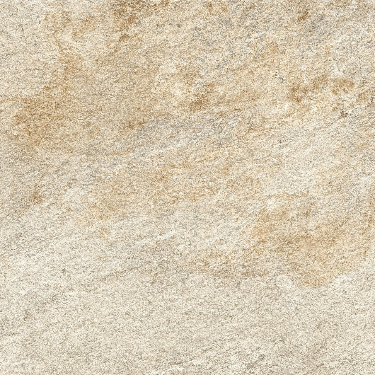 Carrelage effet Pierre Quartzite Gris Beige 80x80x2 cm Salvero - Sol extérieur