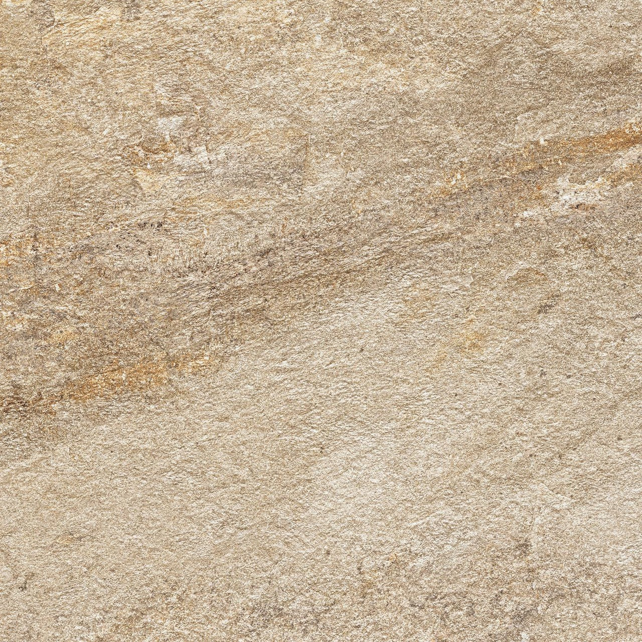 Carrelage effet Pierre Quartzite Beige Doré 60x60x2 cm Salvero - Sol extérieur