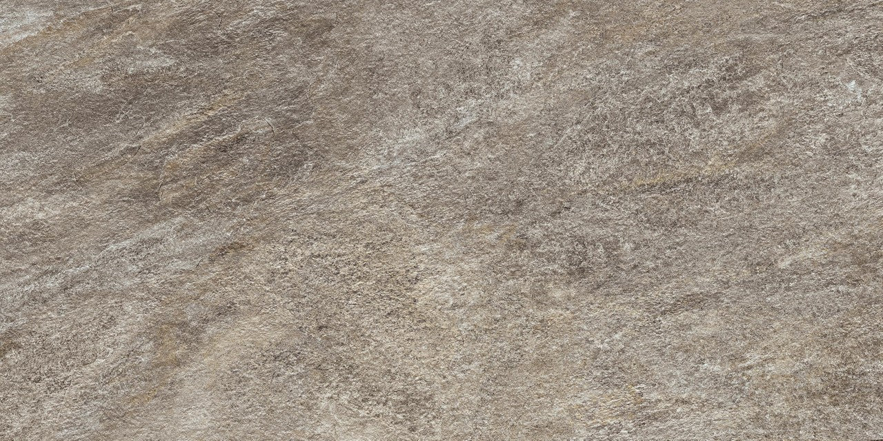Carrelage effet Pierre Quartzite Gris Roche 120x60x2 cm Salvero - Sol extérieur