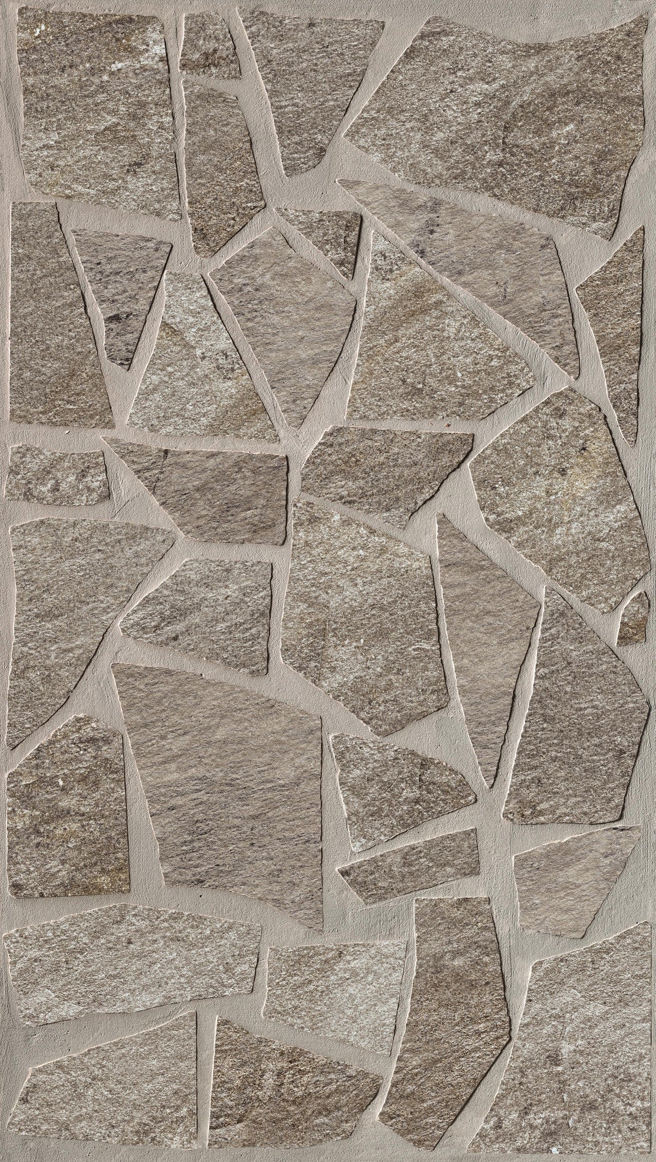 Carrelage effet Pierre Quartzite Gris Roche  Salvero - Sol extérieur