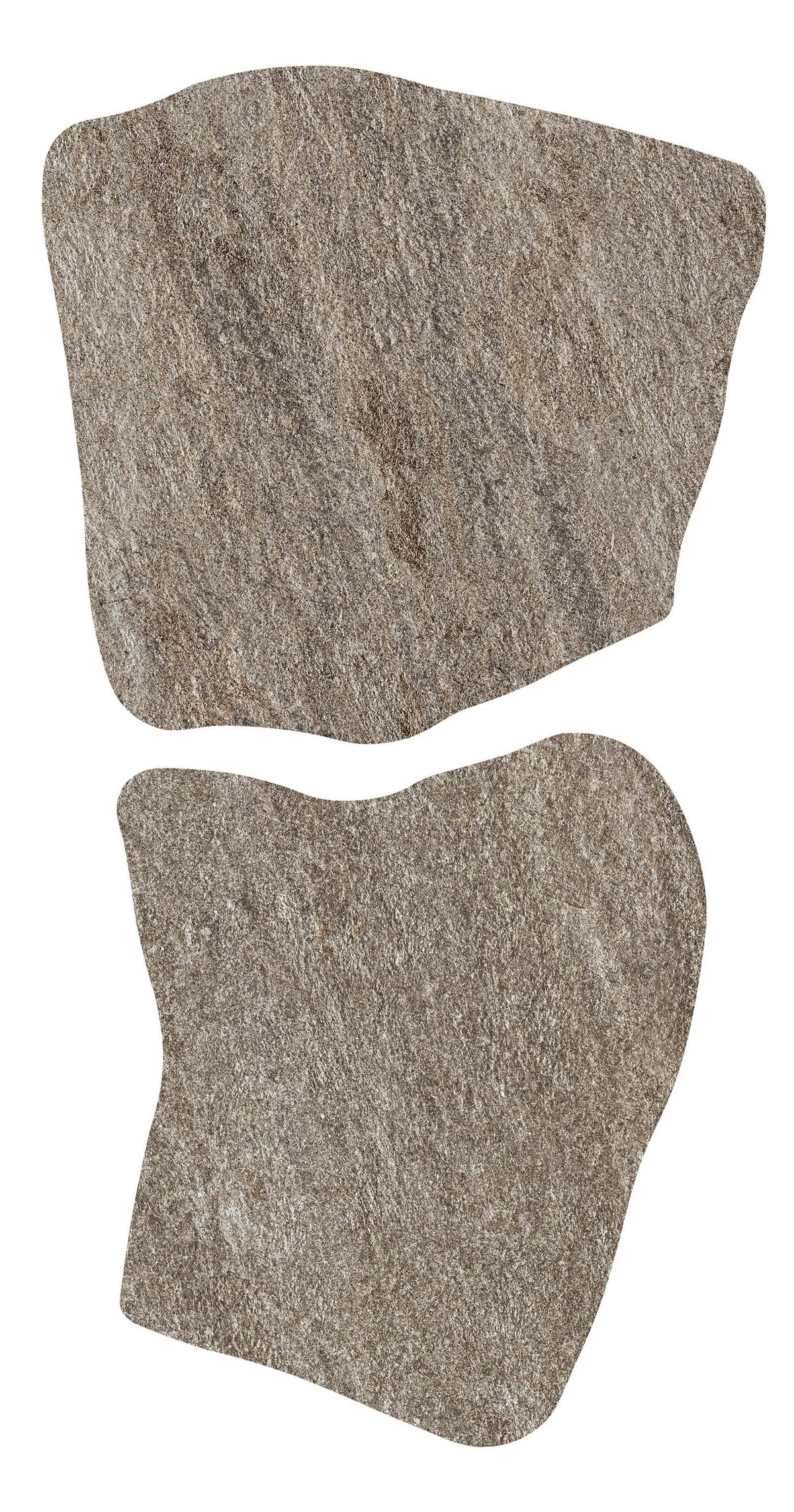 Carrelage effet Pierre Quartzite Gris Roche Dalle A+B 54x54x2 cm Salvero - Sol extérieur