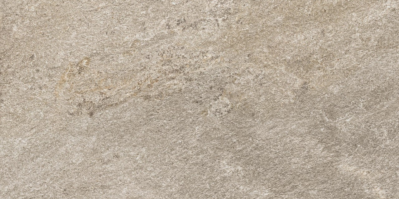 Carrelage effet Pierre Quartzite Gris Argent 120x60x0,9 cm Salvero - Sol extérieur