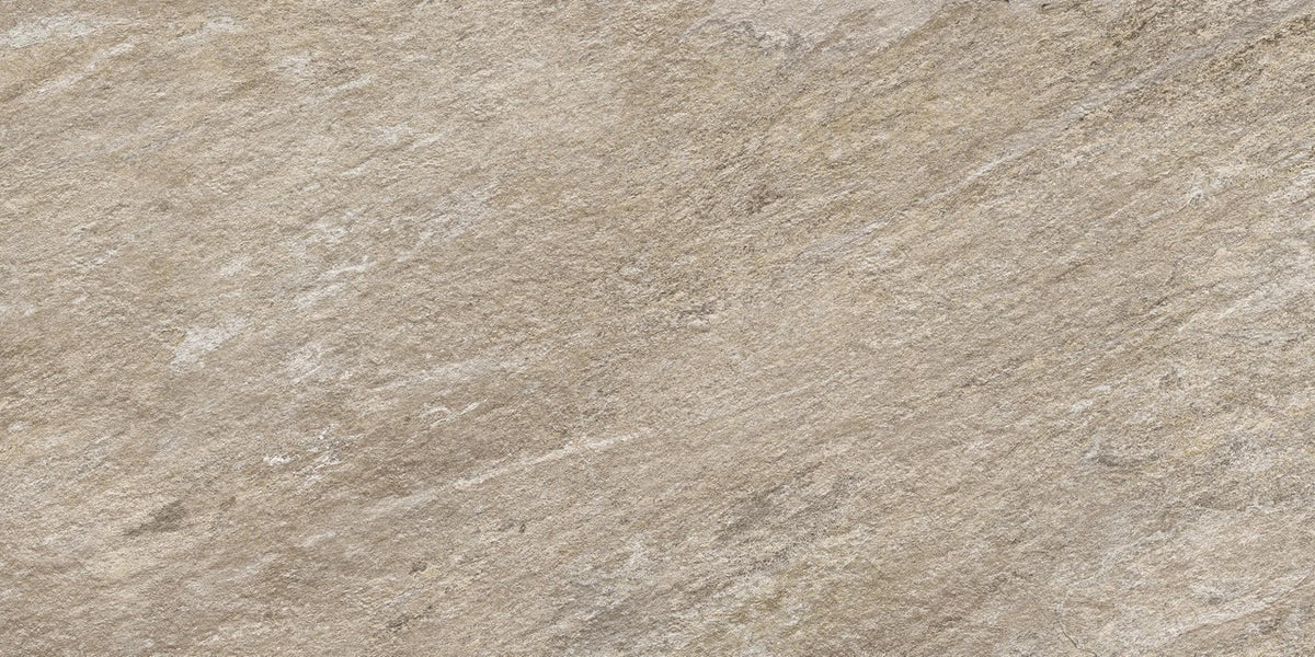 Carrelage effet Pierre Quartzite Gris Argent 120x60x0,9 cm Salvero - Sol extérieur