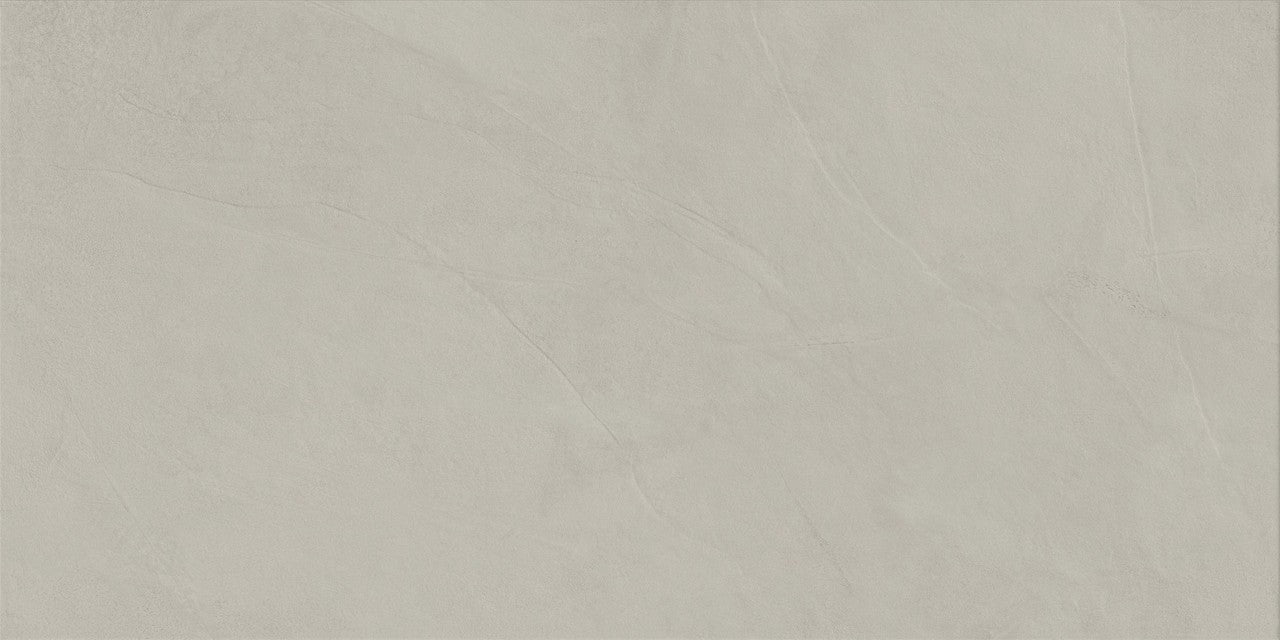 Carrelage effet Enduit Gris Perle 120x60x0,9 cm Mat Calviro - Sol et mur intérieur
