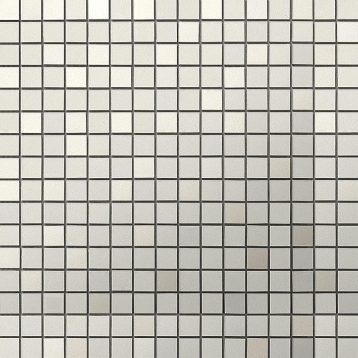 Mosaïque effet Enduit Gris Perle 1,7x1,7 cm Quadra 30,5x30,5x0,85 cm Mat Calviro - Mur intérieur