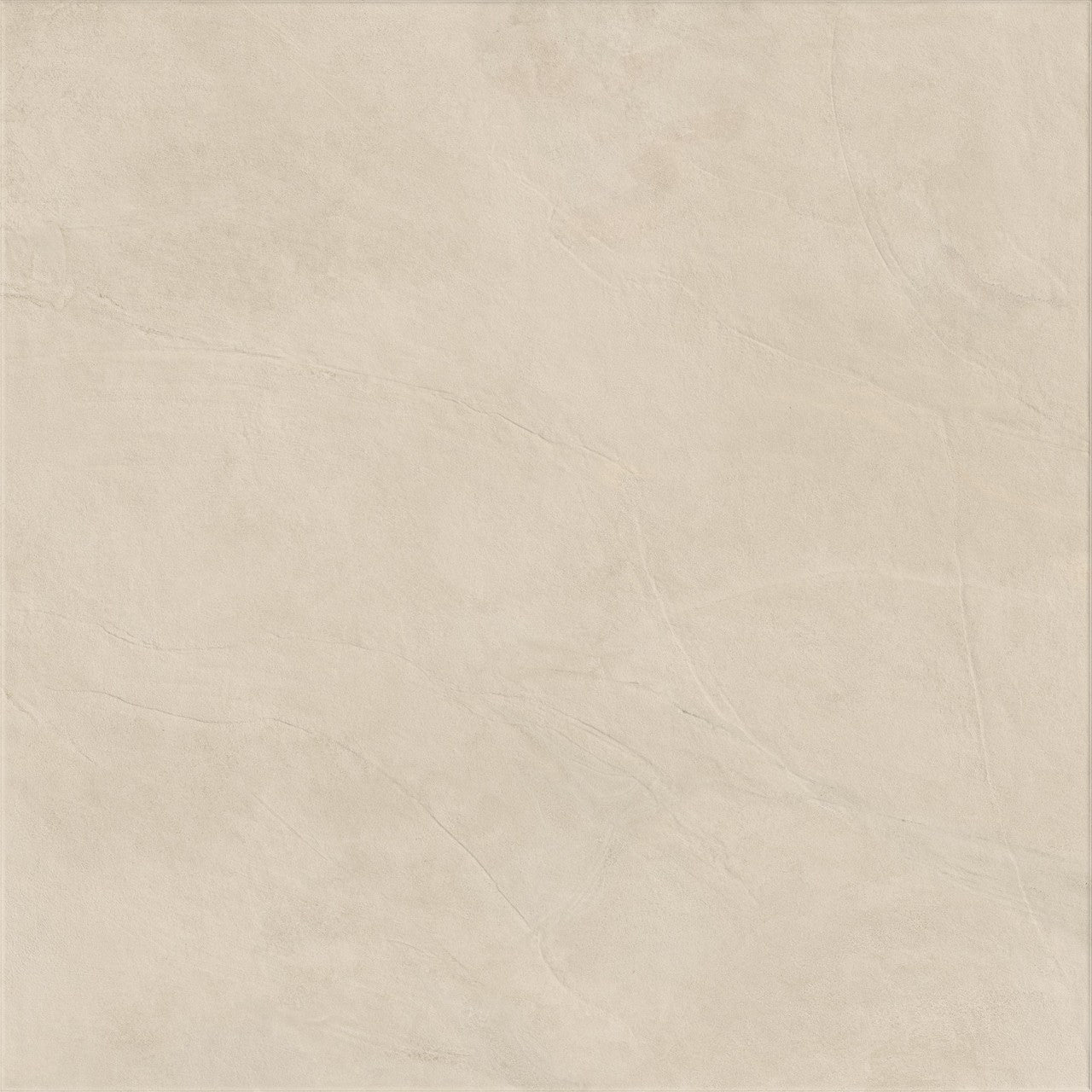 Carrelage effet Enduit Beige Lin 120x120x0,9 cm Calviro - Sol extérieur
