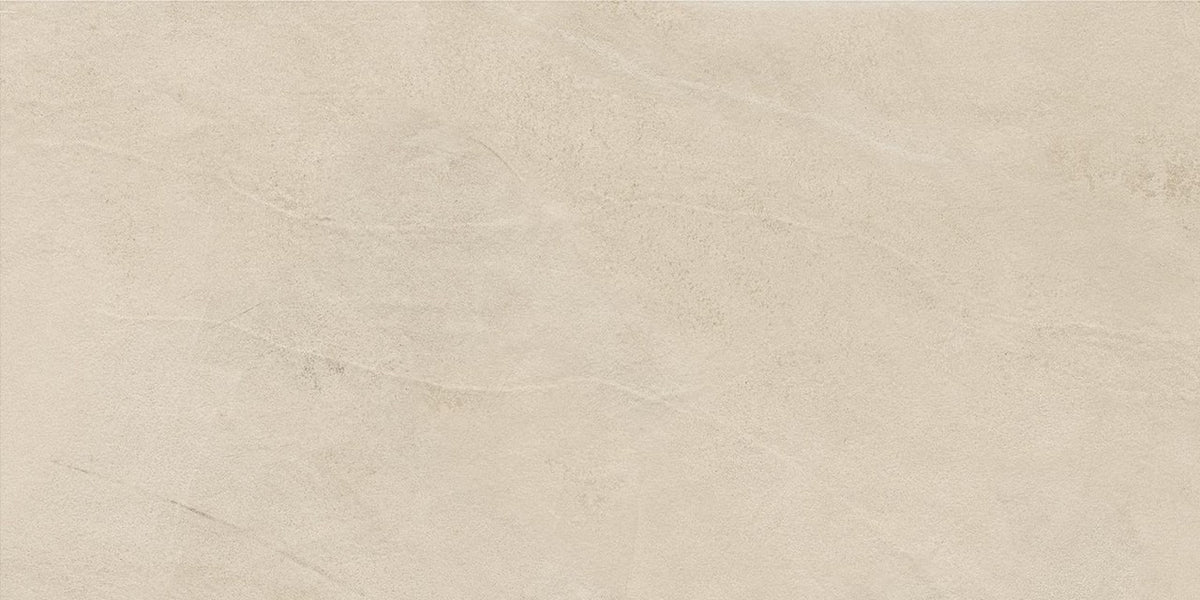Carrelage effet Enduit Beige Lin 60x30x0,9 cm Mat Calviro - Sol et mur intérieur
