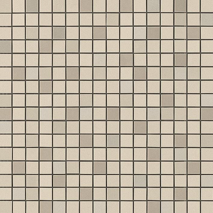Mosaïque effet Enduit Beige Lin 1,7x1,7 cm Quadra 30,5x30,5x0,85 cm Mat Calviro - Mur intérieur