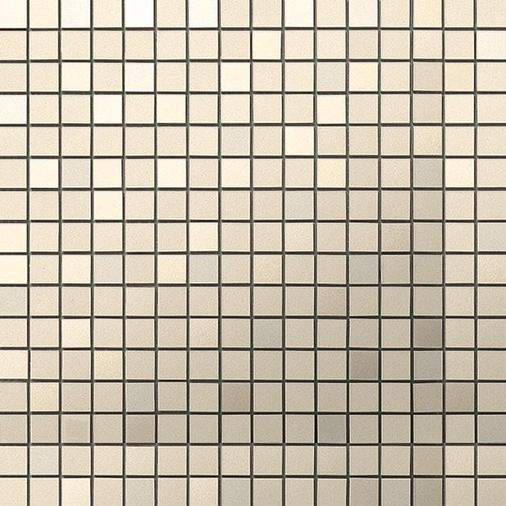 Mosaïque effet Enduit Beige Lin 1,7x1,7 cm Quadra 30,5x30,5x0,85 cm Mat Calviro - Mur intérieur