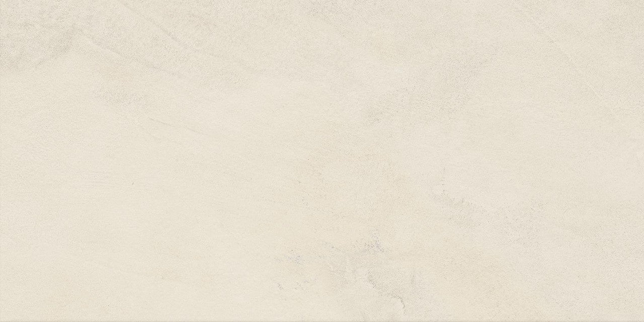 Carrelage effet Enduit Blanc Lin 60x30x0,9 cm Mat Calviro - Sol et mur intérieur