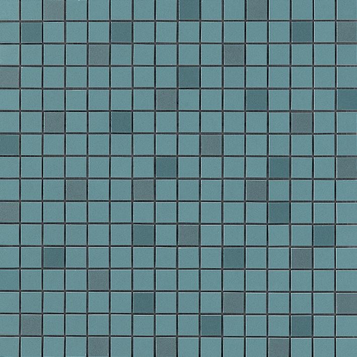 Mosaïque effet Enduit Bleu Brume 1,7x1,7 cm Quadra 30,5x30,5x0,85 cm Mat Calviro - Mur intérieur