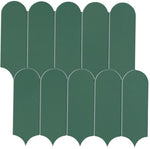 Mosaïque effet Enduit Vert Pin Ecaille 29,7x29,6x0,85 cm Mat Calviro - Mur intérieur