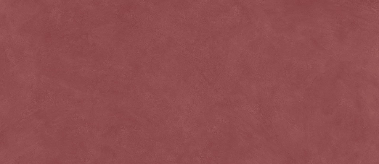 Carrelage effet Enduit Rouge Argile 278x120x0,6 cm Mat Calviro - Mur intérieur