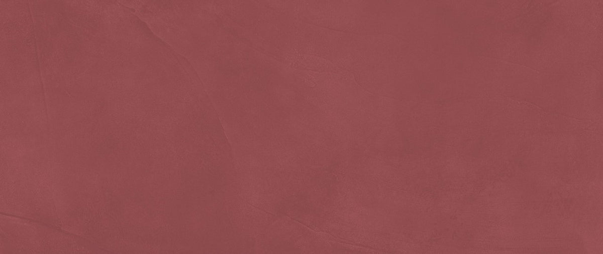 Carrelage effet Enduit Rouge Argile 120x50x0,85 cm Mat Calviro - Mur intérieur