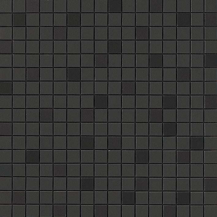 Mosaïque effet Enduit Gris Fumé 1,7x1,7 cm Quadra 30,5x30,5x0,85 cm Mat Calviro - Mur intérieur