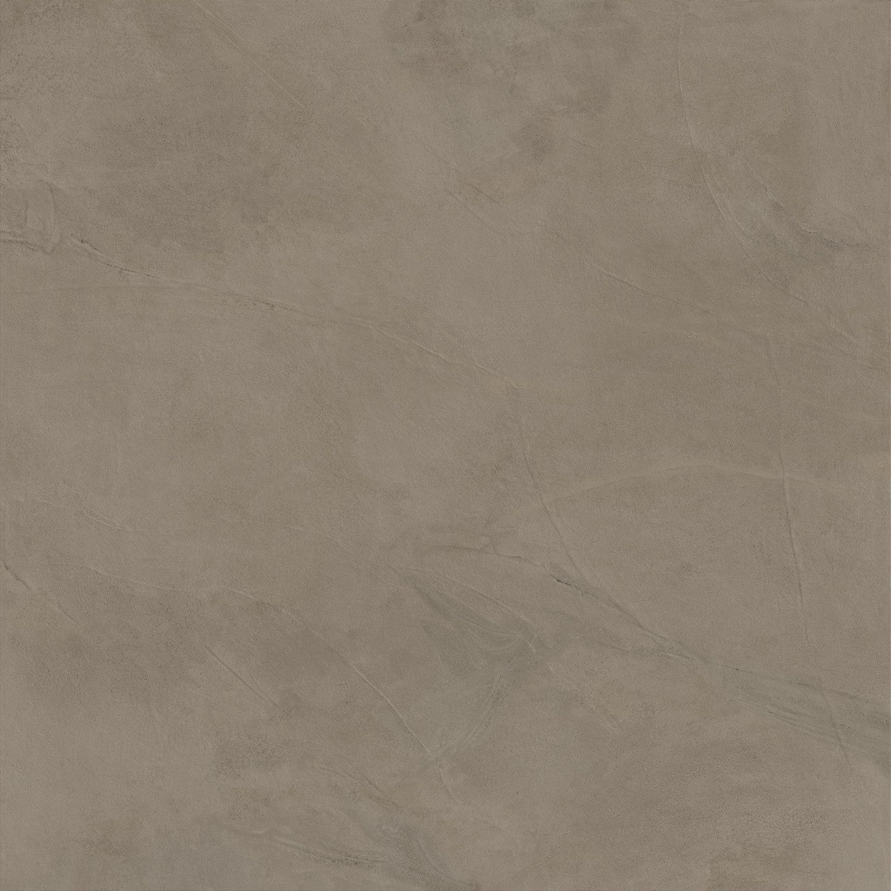 Carrelage effet Enduit Brun Taupe 120x120x0,9 cm Mat Calviro - Sol et mur intérieur