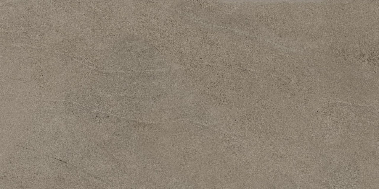 Carrelage effet Enduit Brun Taupe 60x30x0,9 cm Silk Calviro - Sol et mur intérieur