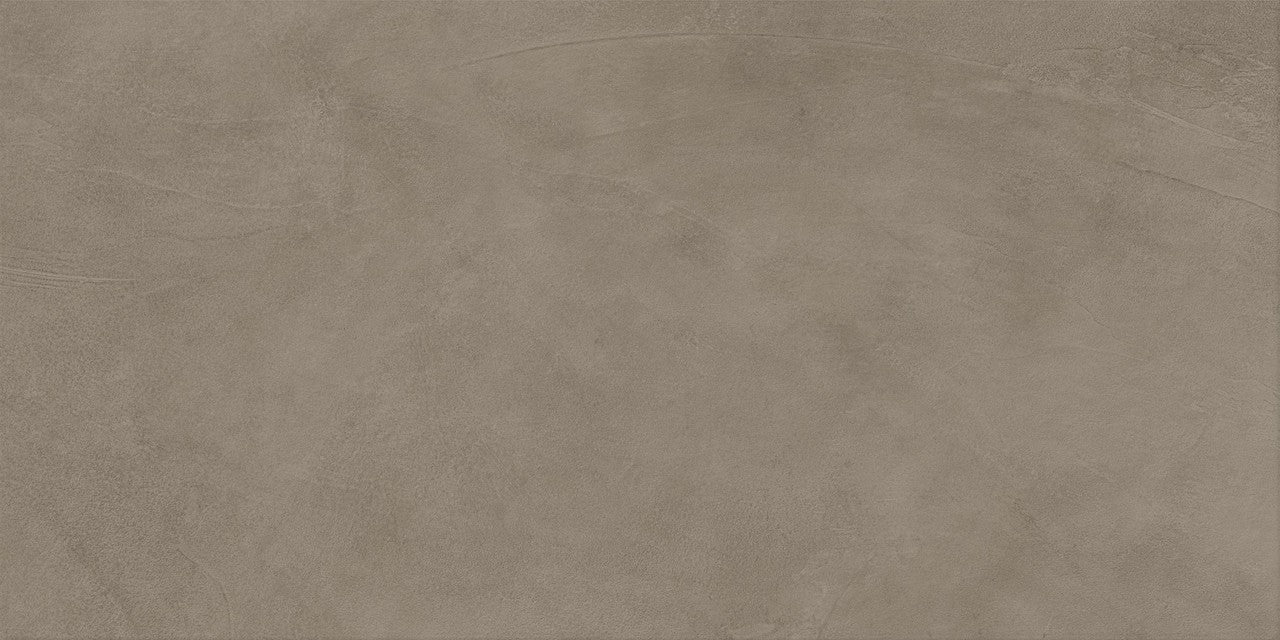 Carrelage effet Enduit Brun Taupe 120x60x0,9 cm Mat Calviro - Sol et mur intérieur