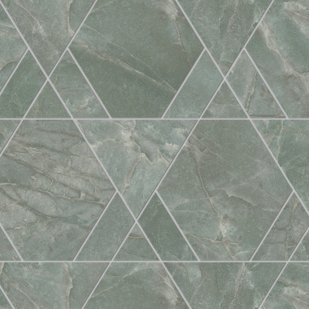 Mosaïque effet Marbre Laguna Triangle Mix 33,4x28,9x0,9 cm Brillant Sorvella - Mur intérieur