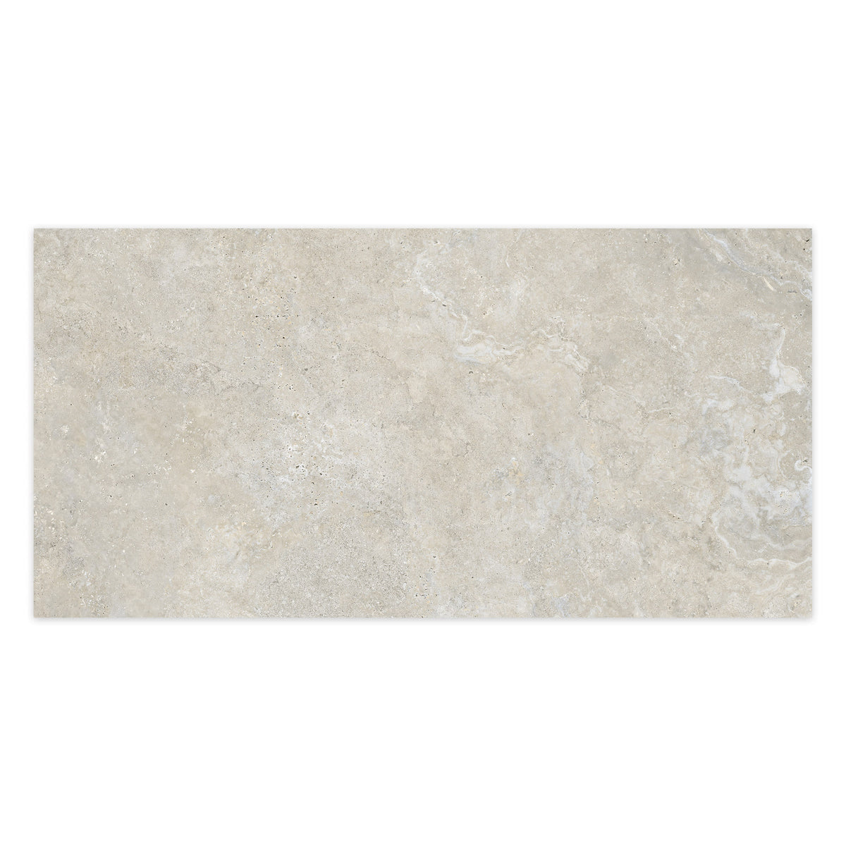 Carrelage effet Travertin Gris Beige 151x75,5x0,9 cm In&Out Castorel - Sol et mur intérieur et Sol extérieur