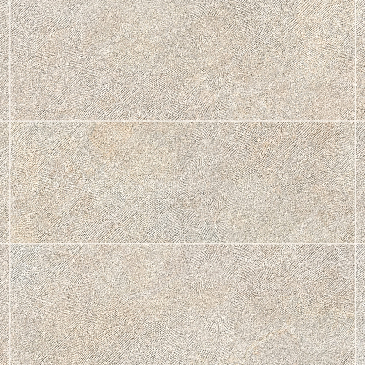 Carrelage effet Pierre 3D Beige Sable Hammered 100x33,3x0,86 cm Serdano - Mur intérieur