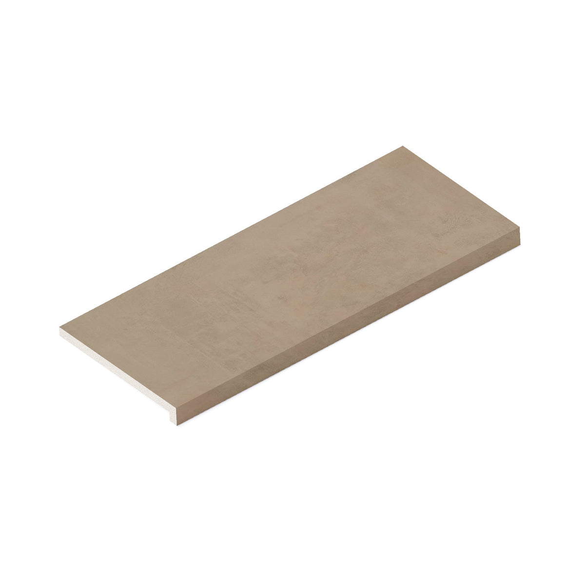 Margelle de piscine effet Béton Beige Terre 80x33x2 cm Bord Droit avec retombée Vetrano