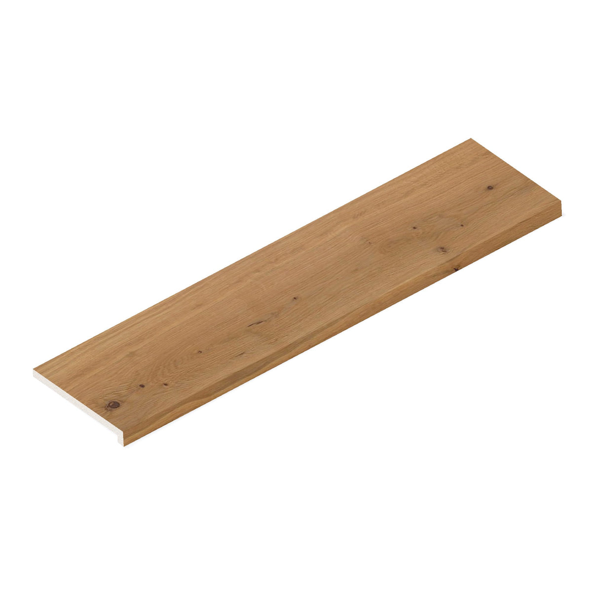 Margelle de piscine effet Bois Chêne Antico 120x30x2 cm Bord Droit avec retombée Cedrano