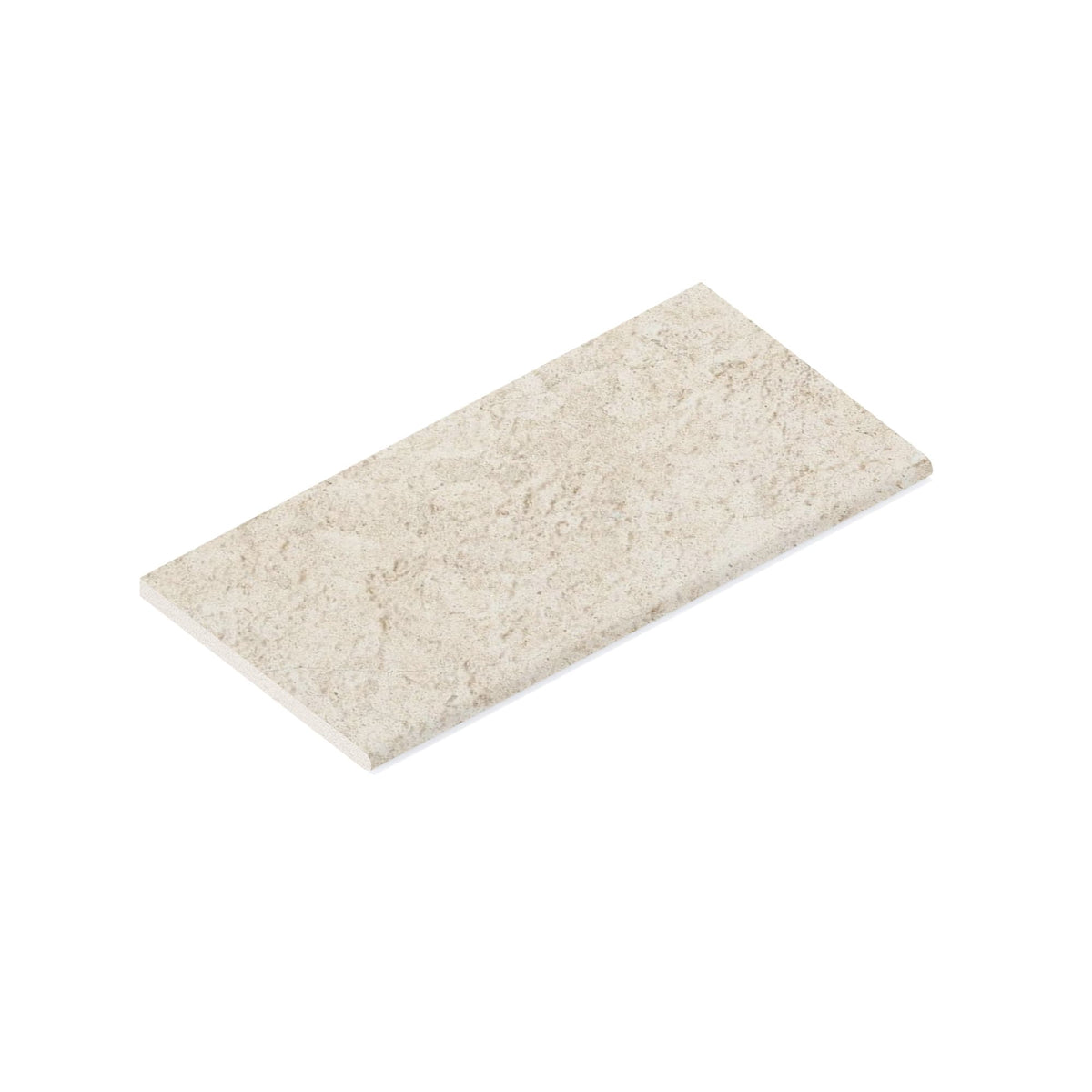 Margelle de piscine effet Pierre Calcaire Beige Clair 60x30x2 cm Bord 1/2 Rond Falnero