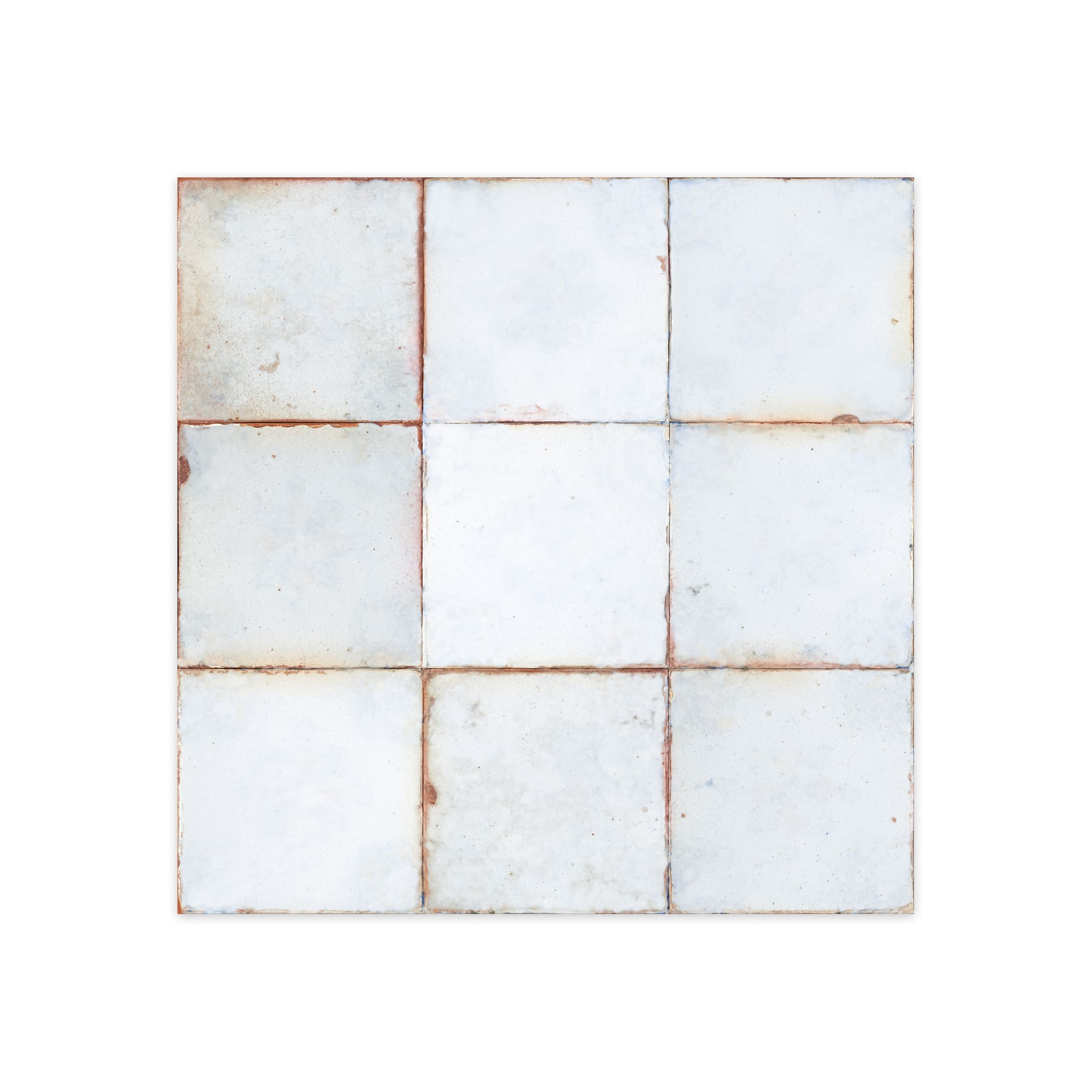 Carrelage Vintage Blanc 33x33x0,95 cm Selvora - Sol et mur intérieur