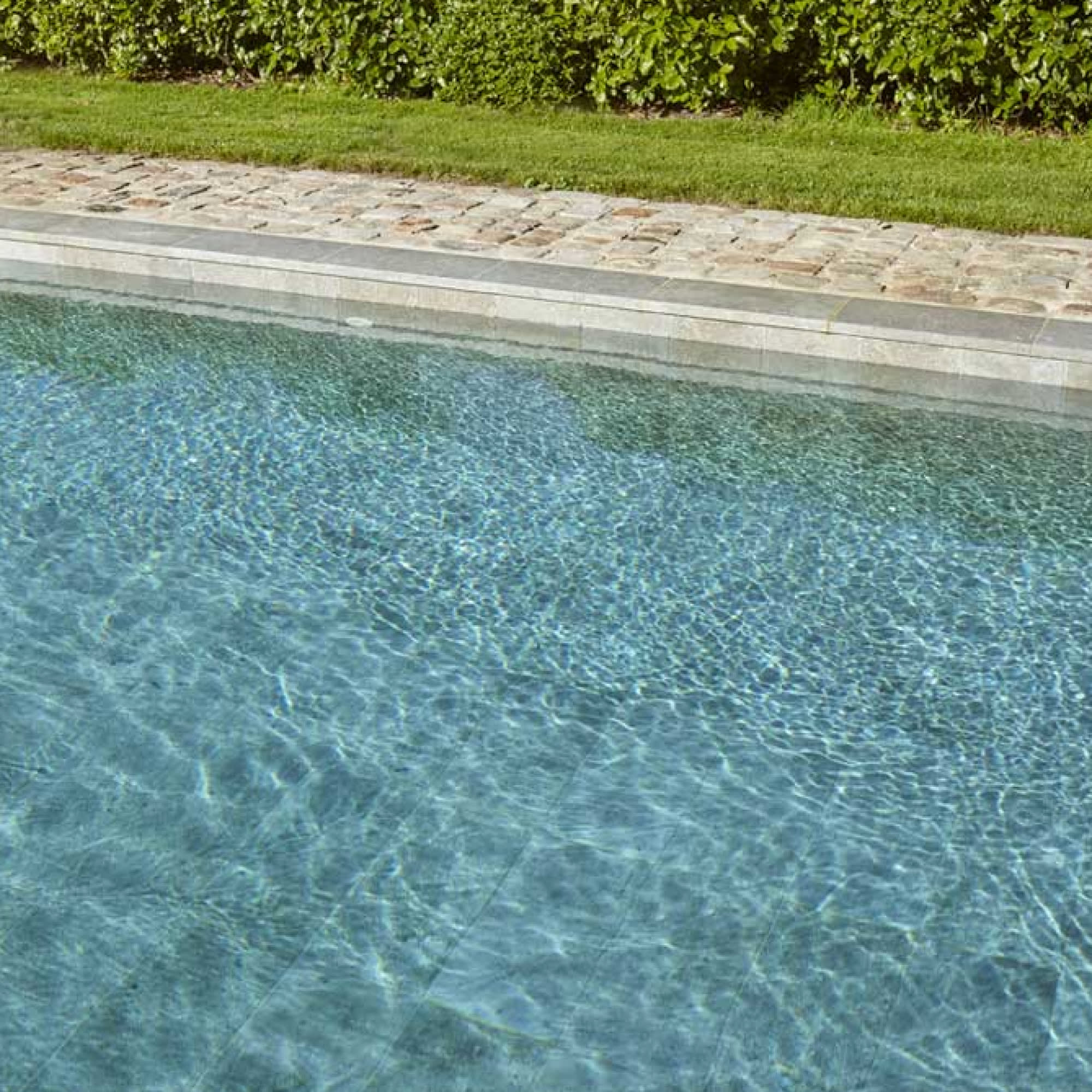 Carrelage Piscine effet Pierre Gris 62,6x31x0,9 cm Amalfi