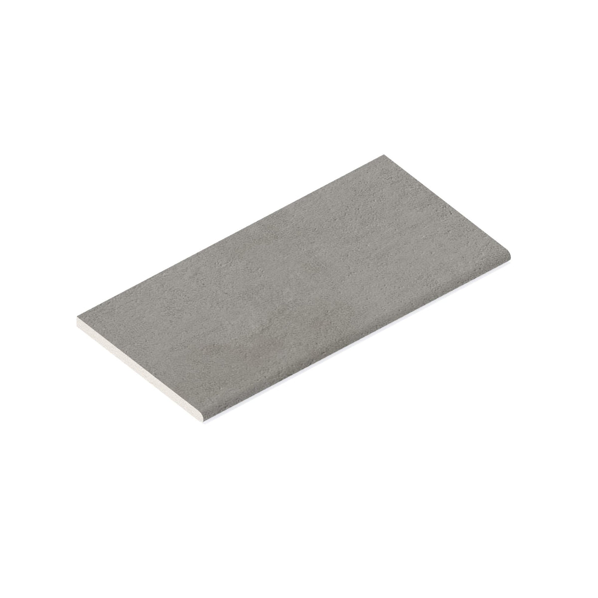 Margelle de piscine effet Béton Gris Cendré 60x30x2 cm Bord 1/2 Rond Gravino