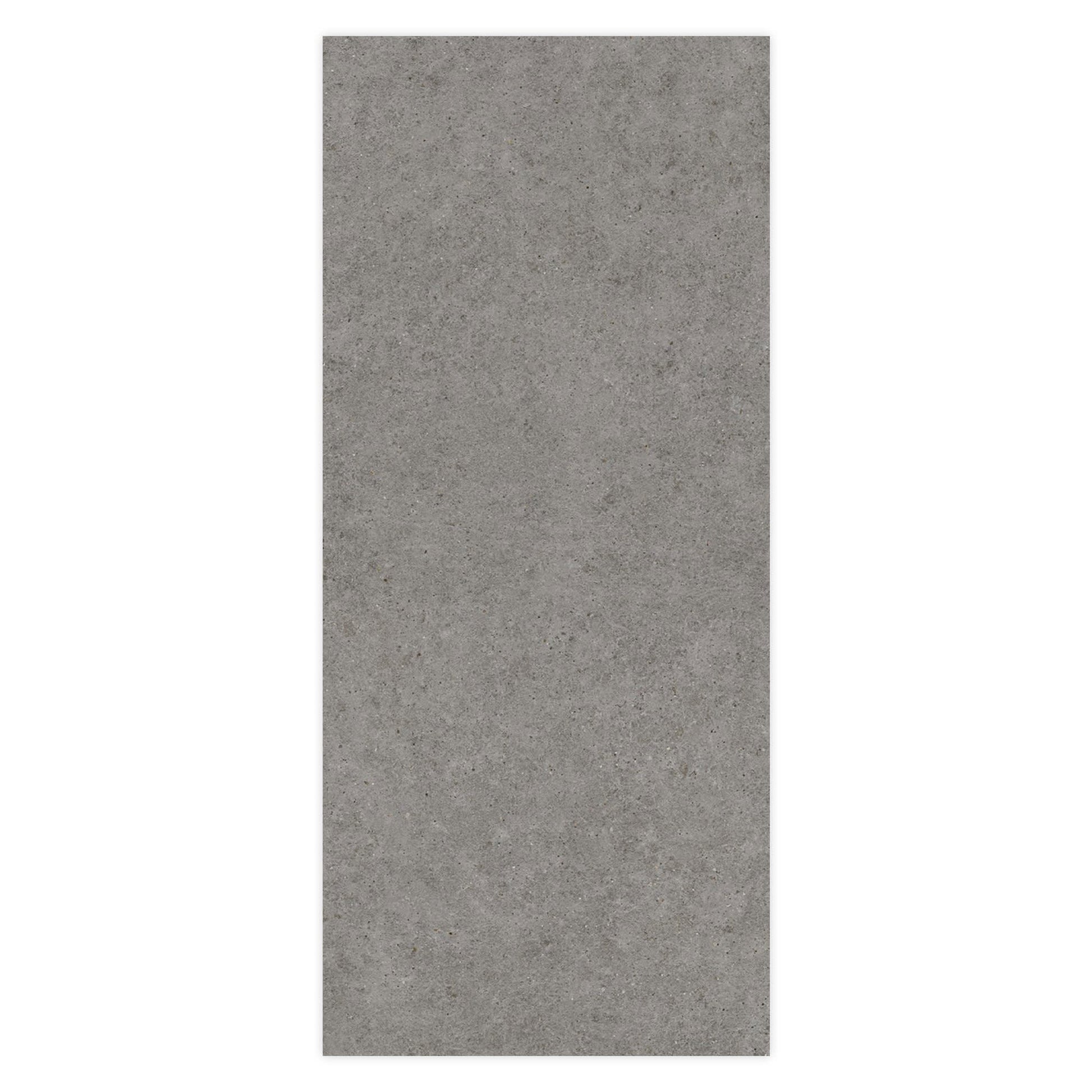 Carrelage effet Pierre Calcaire Gris Fumé 278x120x0,6 cm Mat Domella - Mur intérieur