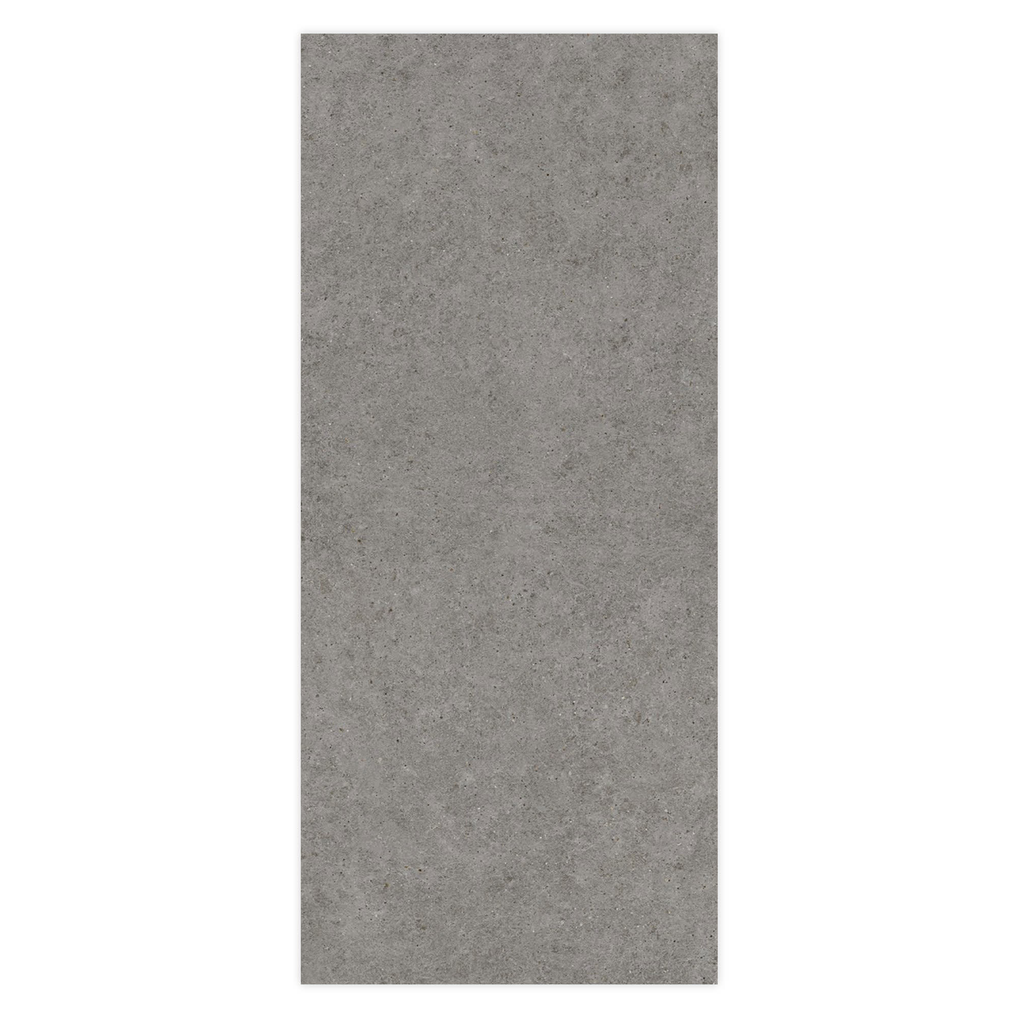 Carrelage effet Pierre Calcaire Gris Fumé 278x120x0,6 cm Mat Domella - Mur intérieur
