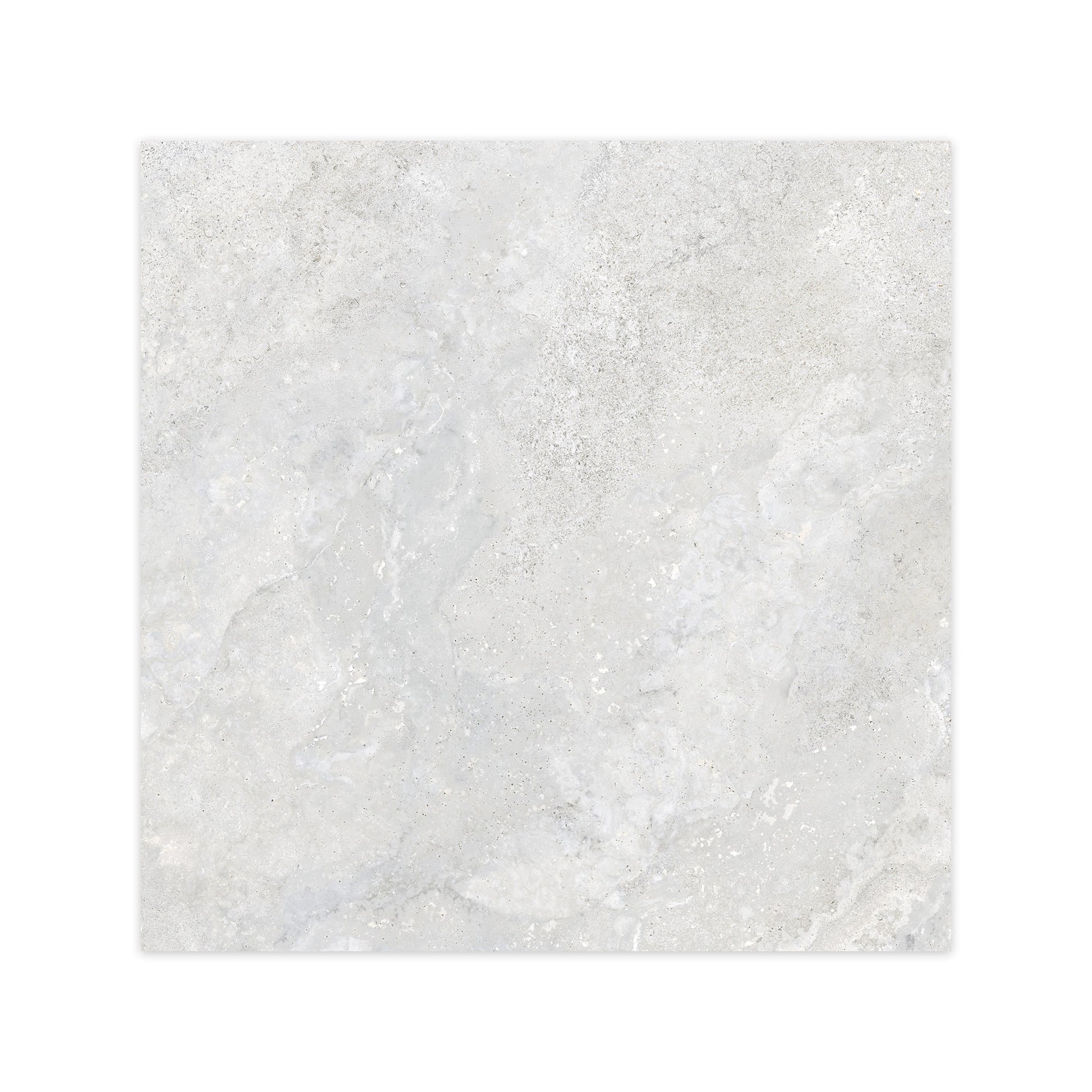 Carrelage effet Travertin Gris Clair 100x100x2 cm Castorel - Sol extérieur