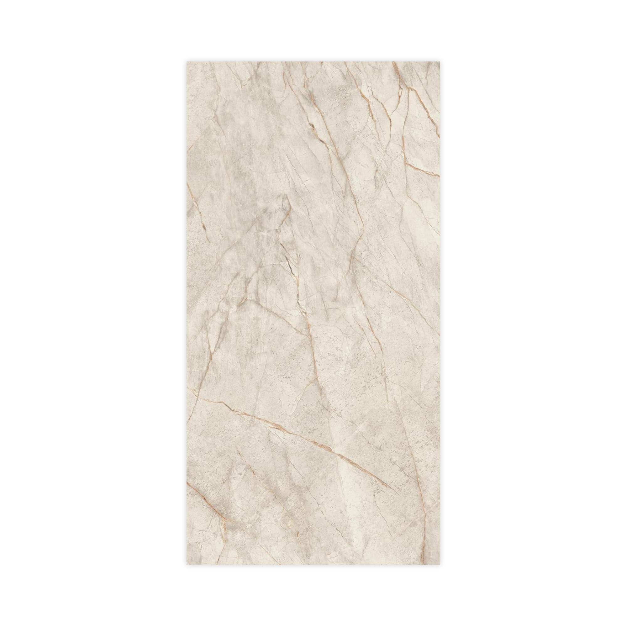 Carrelage effet Marbre Blanc Himalaya 240x120x0,9 cm Brillant Sorvella - Mur intérieur