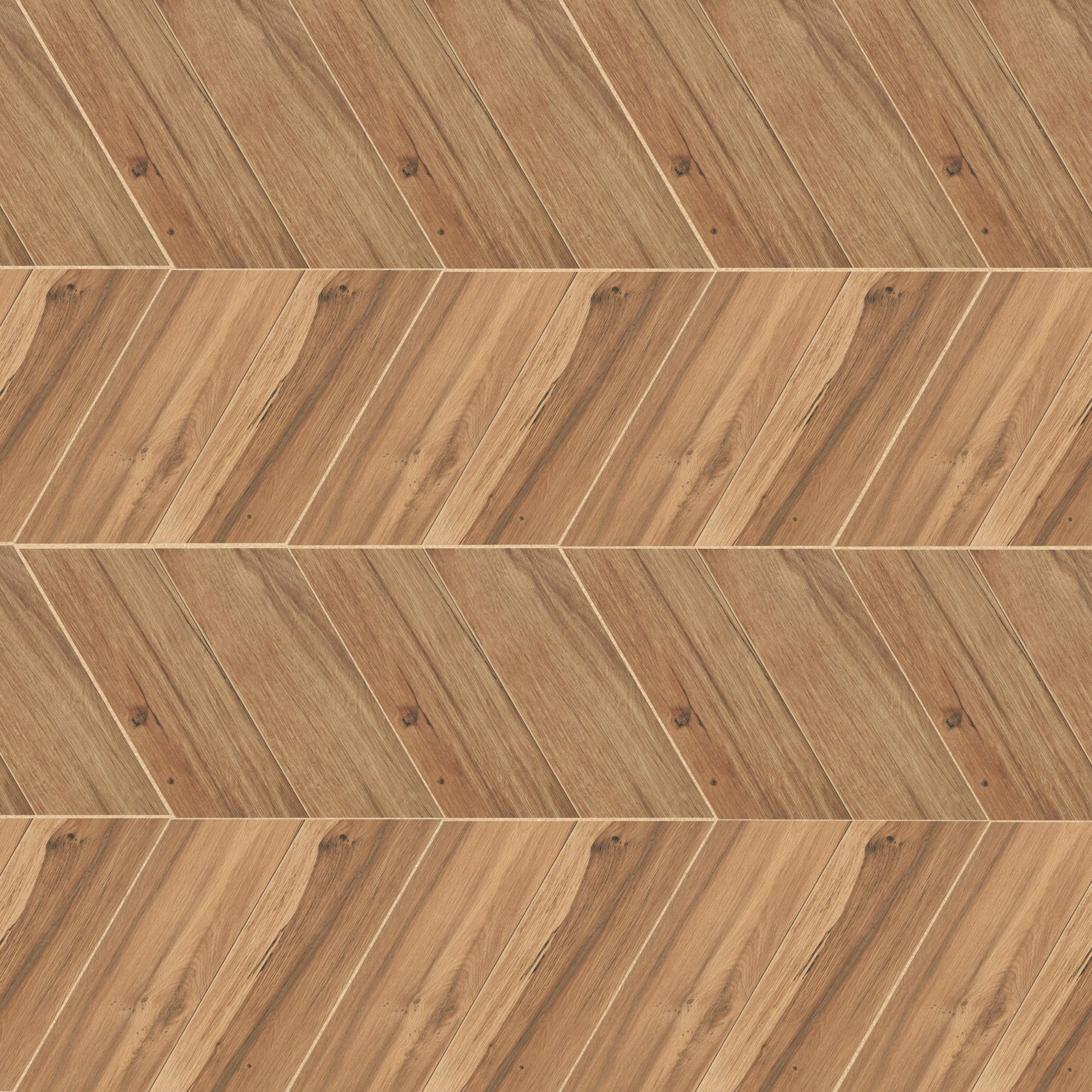 Carrelage effet Parquet Bois Chêne Ambre Chevron Pointe de Hongrie 35x34,5x0,95 cm Mat Tarina - Sol et mur intérieur