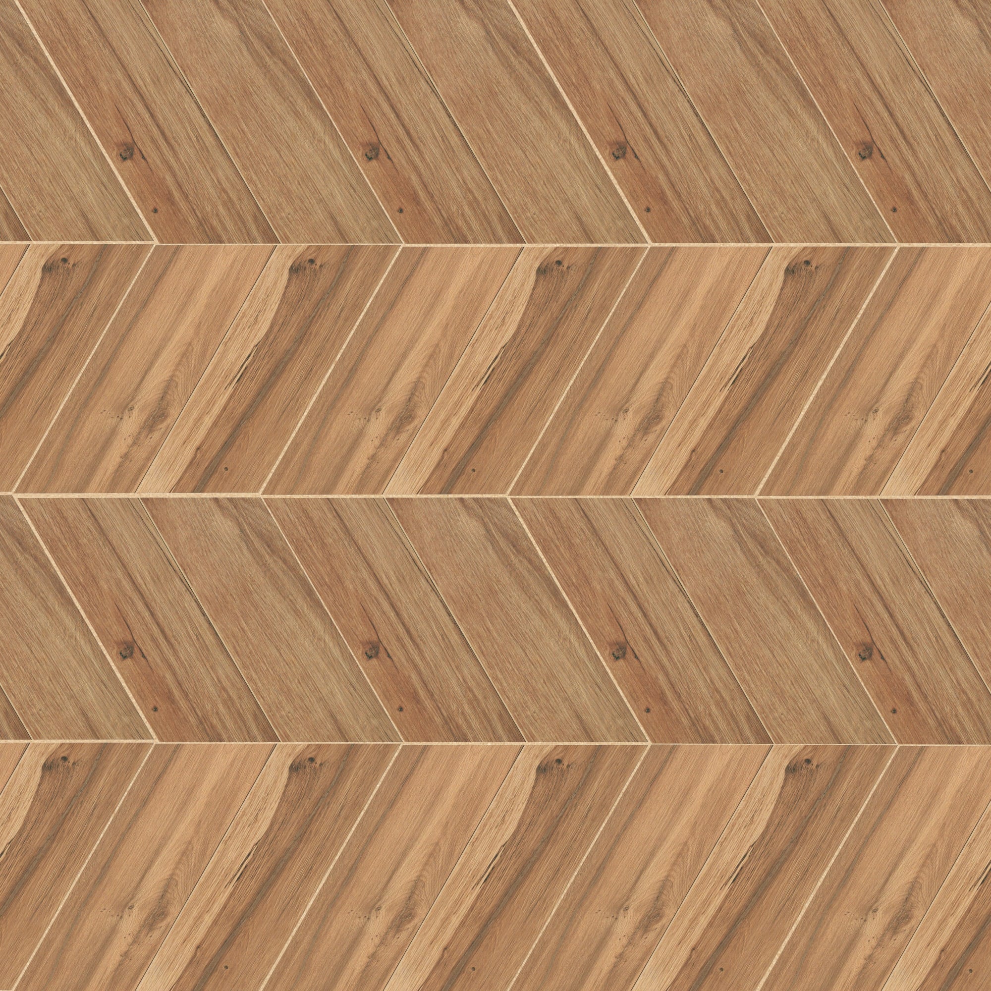 Carrelage effet Parquet Bois Chêne Ambre Chevron Pointe de Hongrie 35x34,5x0,95 cm Mat Tarina - Sol et mur intérieur