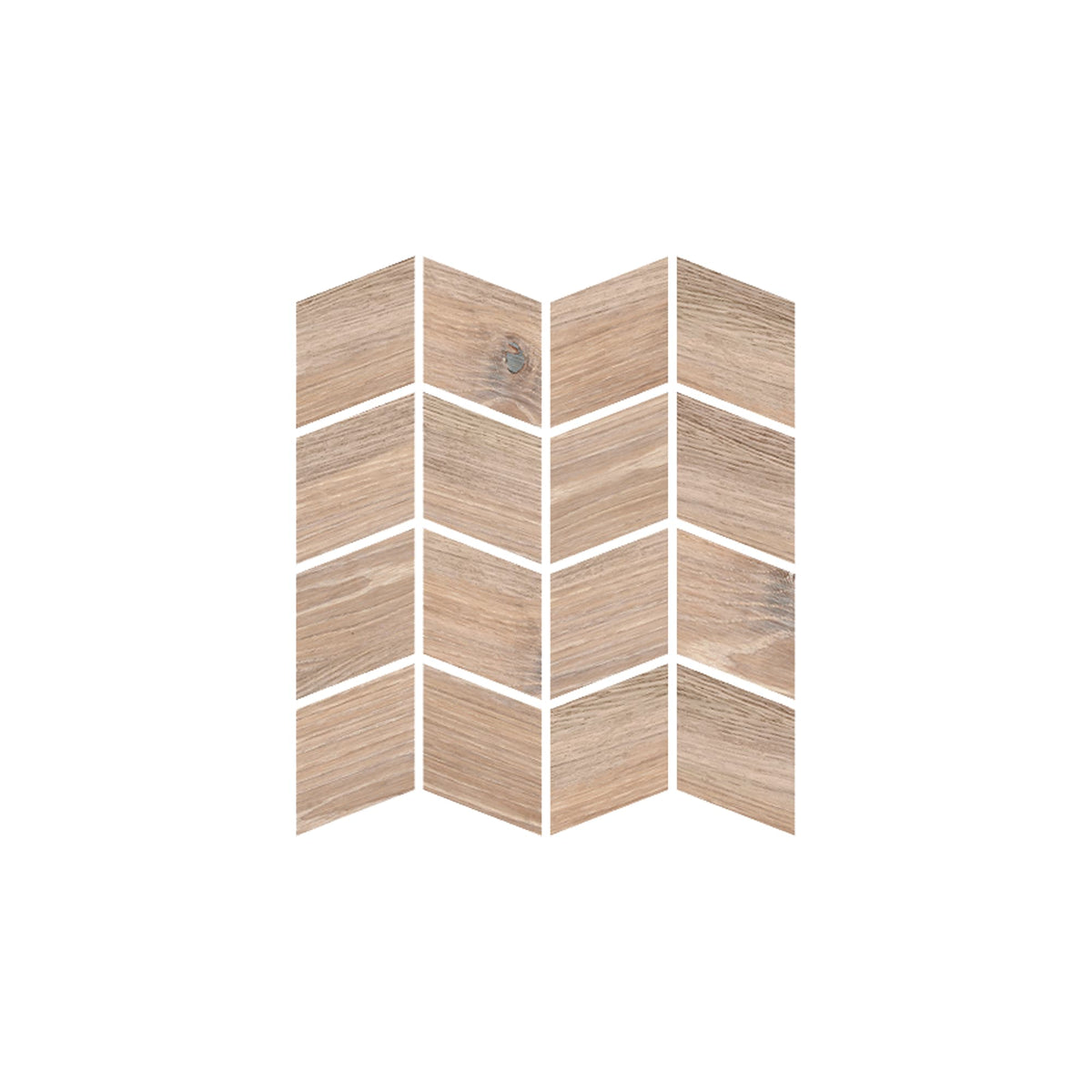 Mosaïque effet Bois Chêne Brut 27,5x24x1 cm Valdoro - Sol et mur intérieur