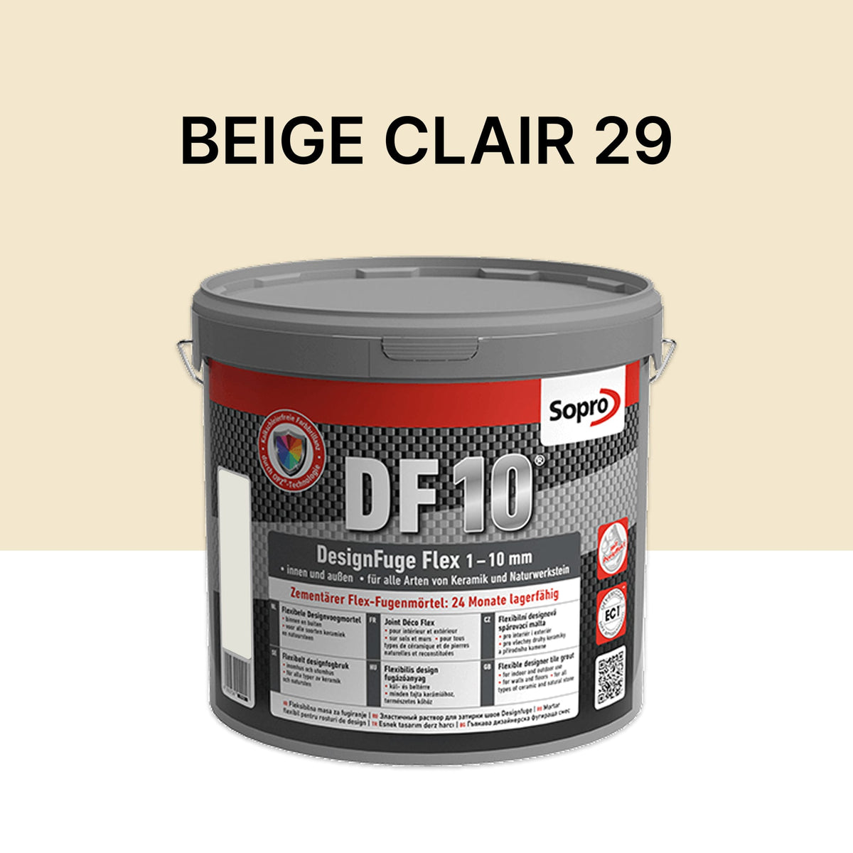 Joint carrelage salle de bains - 1 à 10 mm - Beige clair 29 - Sopro DF 10 - 5 kg