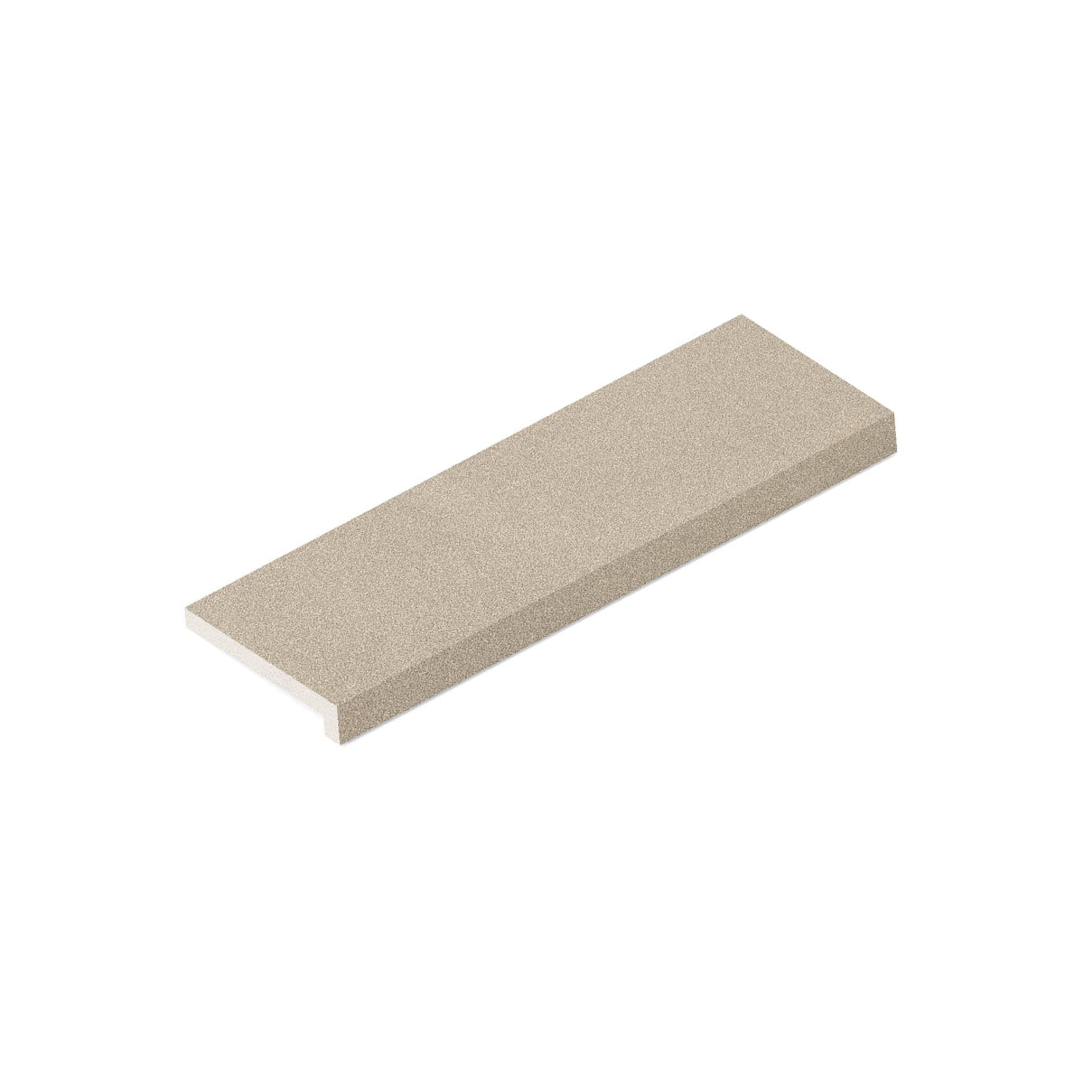 Margelle de piscine effet Béton Beige Crème 60x20x2 cm Bord Droit avec retombée Vetrano