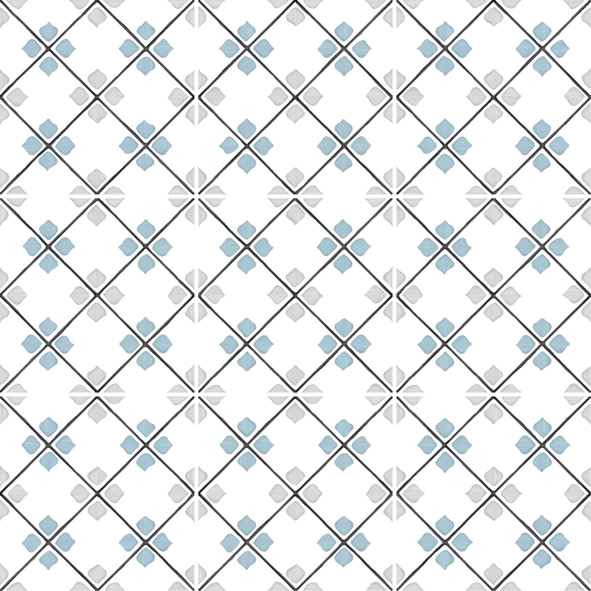 Carrelage effet Carreau ciment Orlisa Gris 12,3x12,3x0,87 cm Tanerio - Sol et mur intérieur