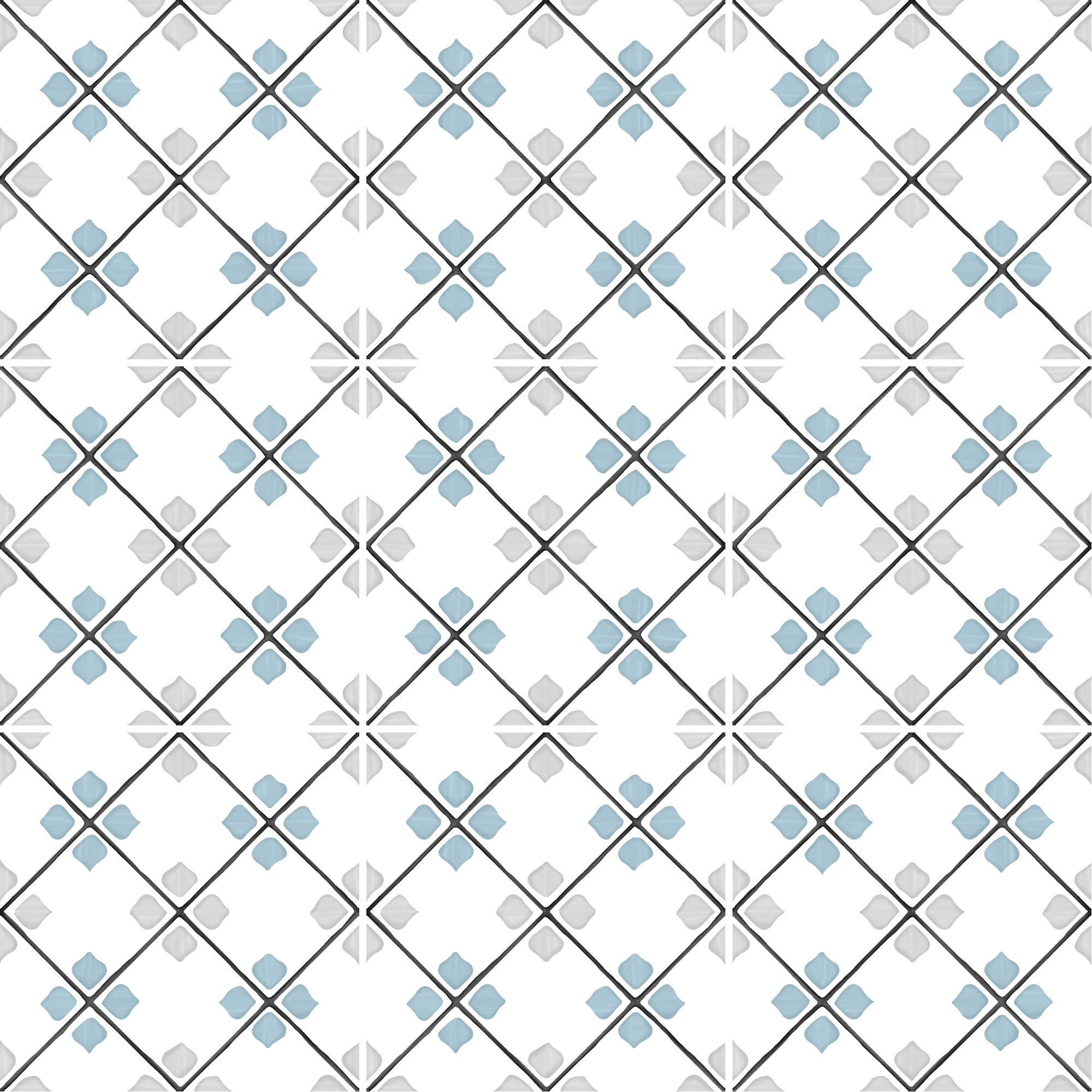 Carrelage effet Carreau ciment Orlisa Gris 12,3x12,3x0,87 cm Tanerio - Sol et mur intérieur