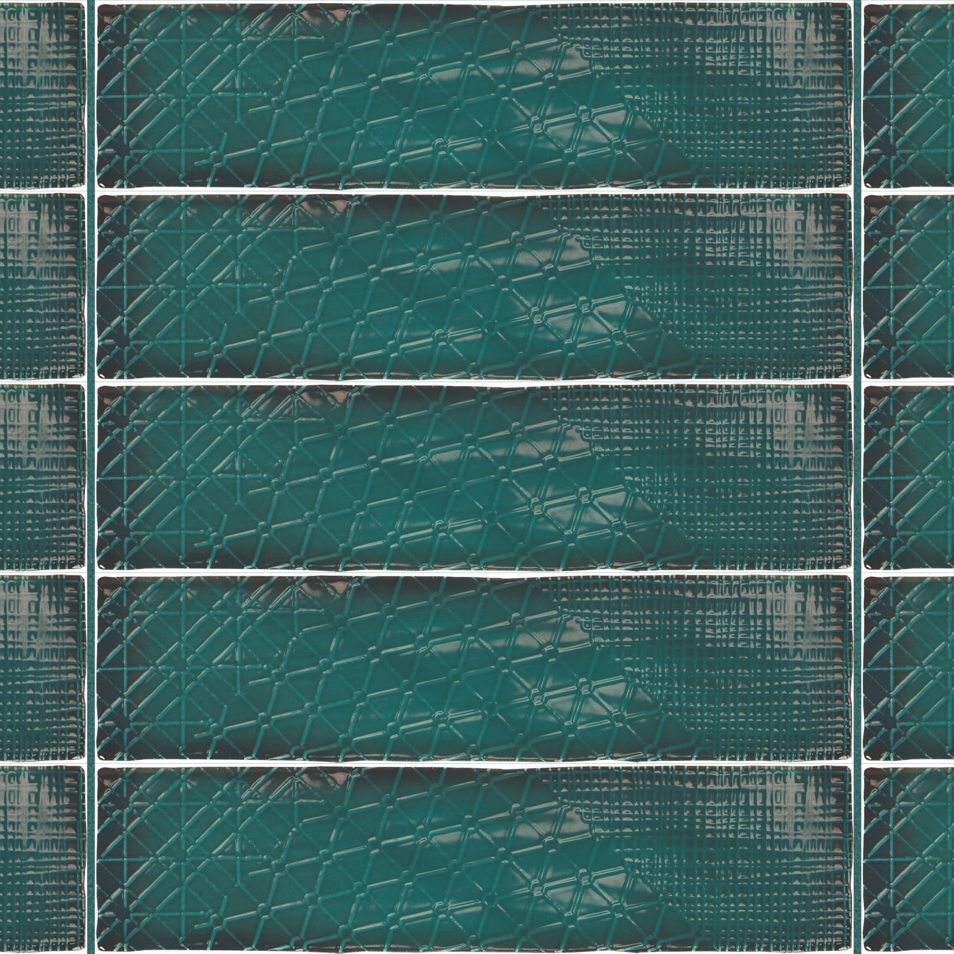 Carrelage effet Zellige Vert 30x7,5x0,82 cm Salerno - Mur intérieur