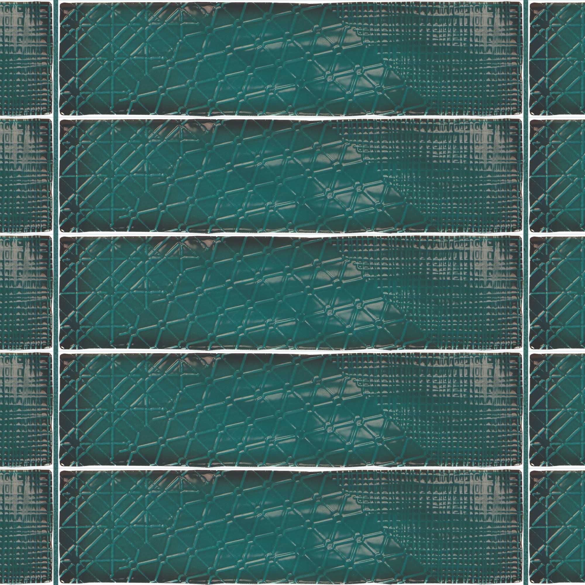 Carrelage effet Zellige Vert 30x7,5x0,82 cm Salerno - Mur intérieur