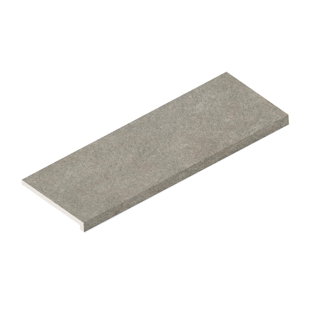 Margelle de piscine effet Pierre Quartzite Gris Cendré Cut 90x33x2 cm Bord Droit avec retombée Venturo