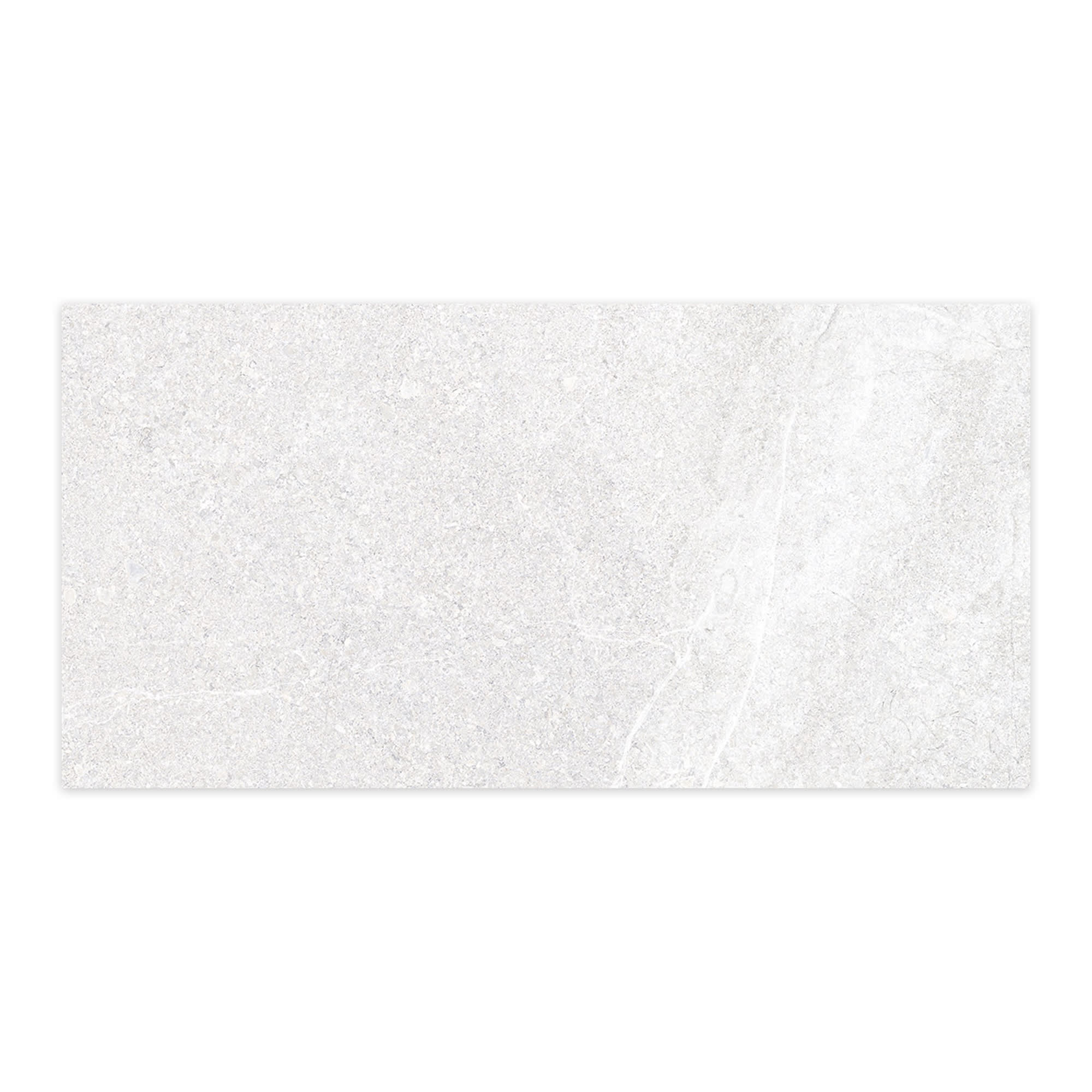 Carrelage effet Pierre Blanc Perle 120x60x0,9 cm In&Out Luzerio - Sol et mur intérieur et Sol extérieur