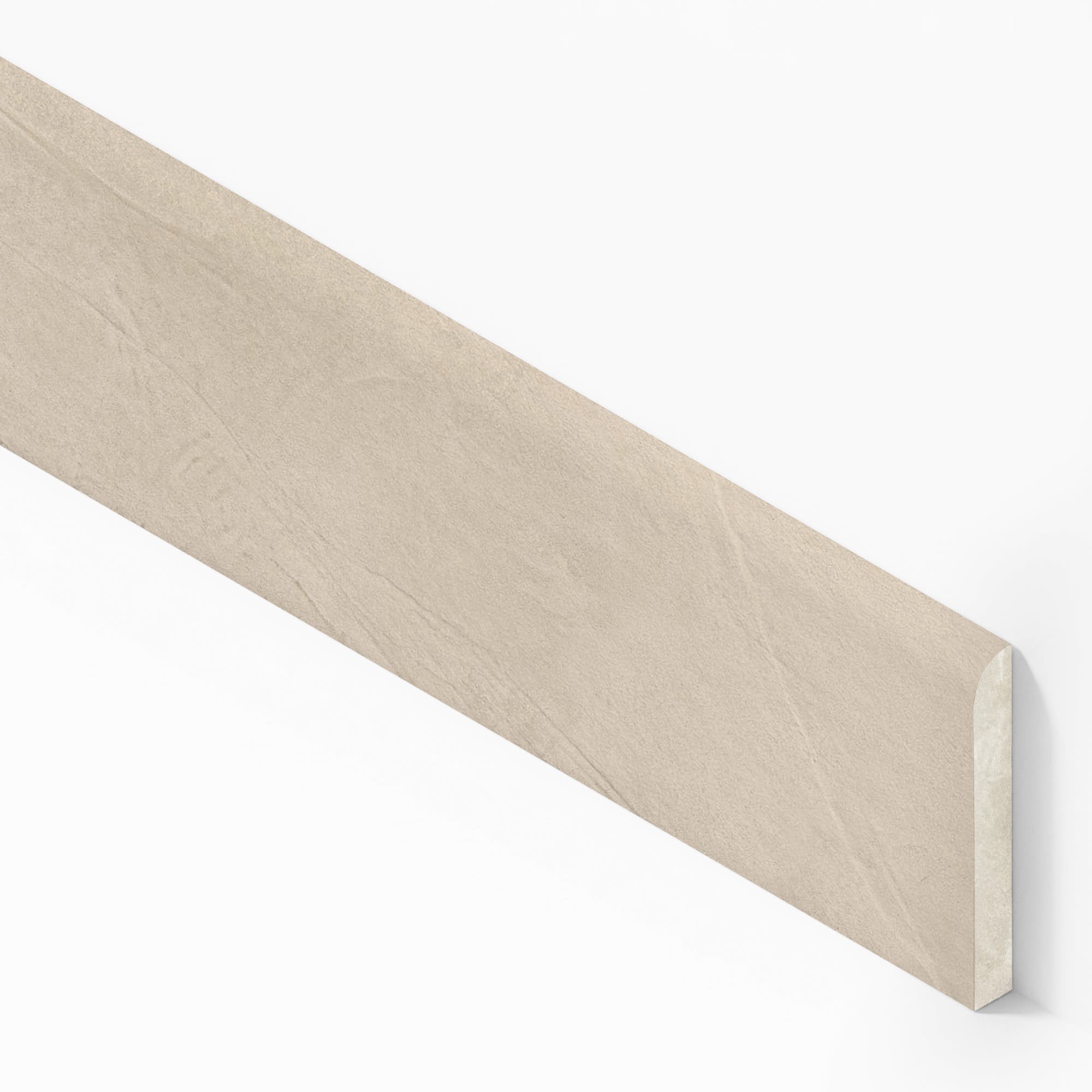 Plinthe carrelage effet Enduit Beige Lin 60x7,2 cm Silk Calviro