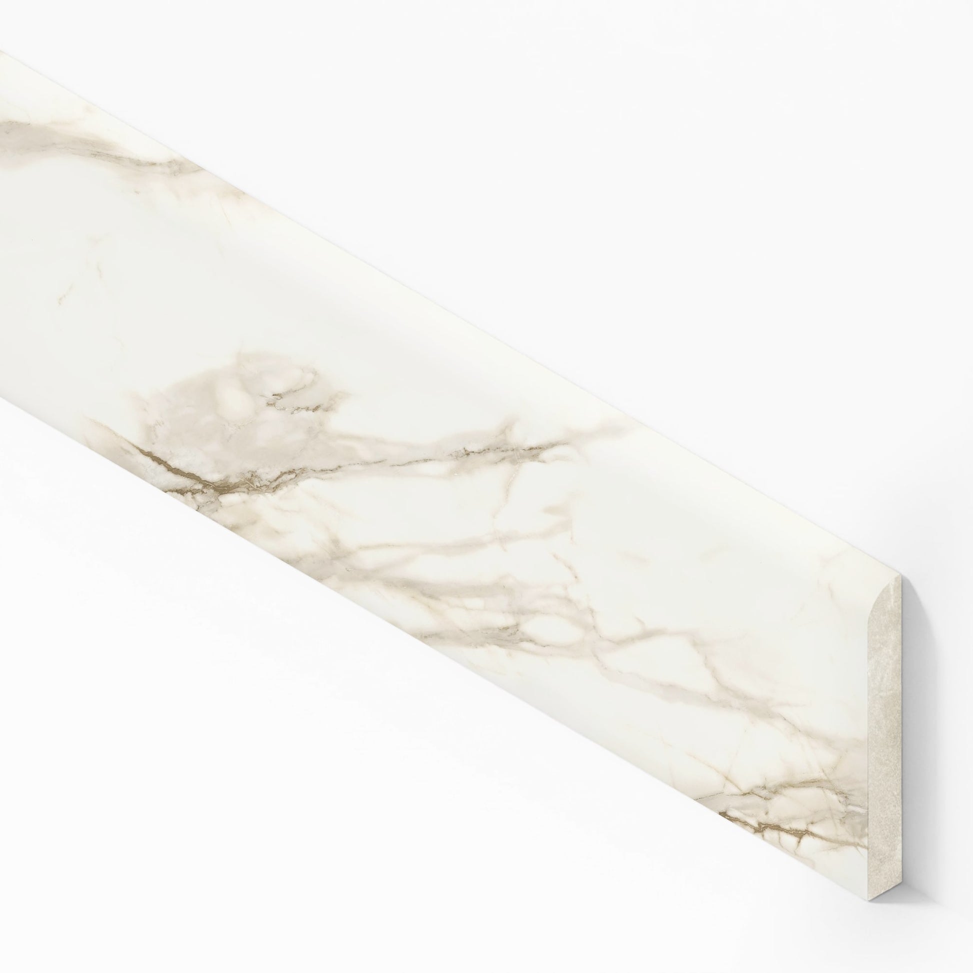 Plinthe carrelage effet Marbre Blanc Calacatta Sublime 60x7,2 cm Mat Orsiano