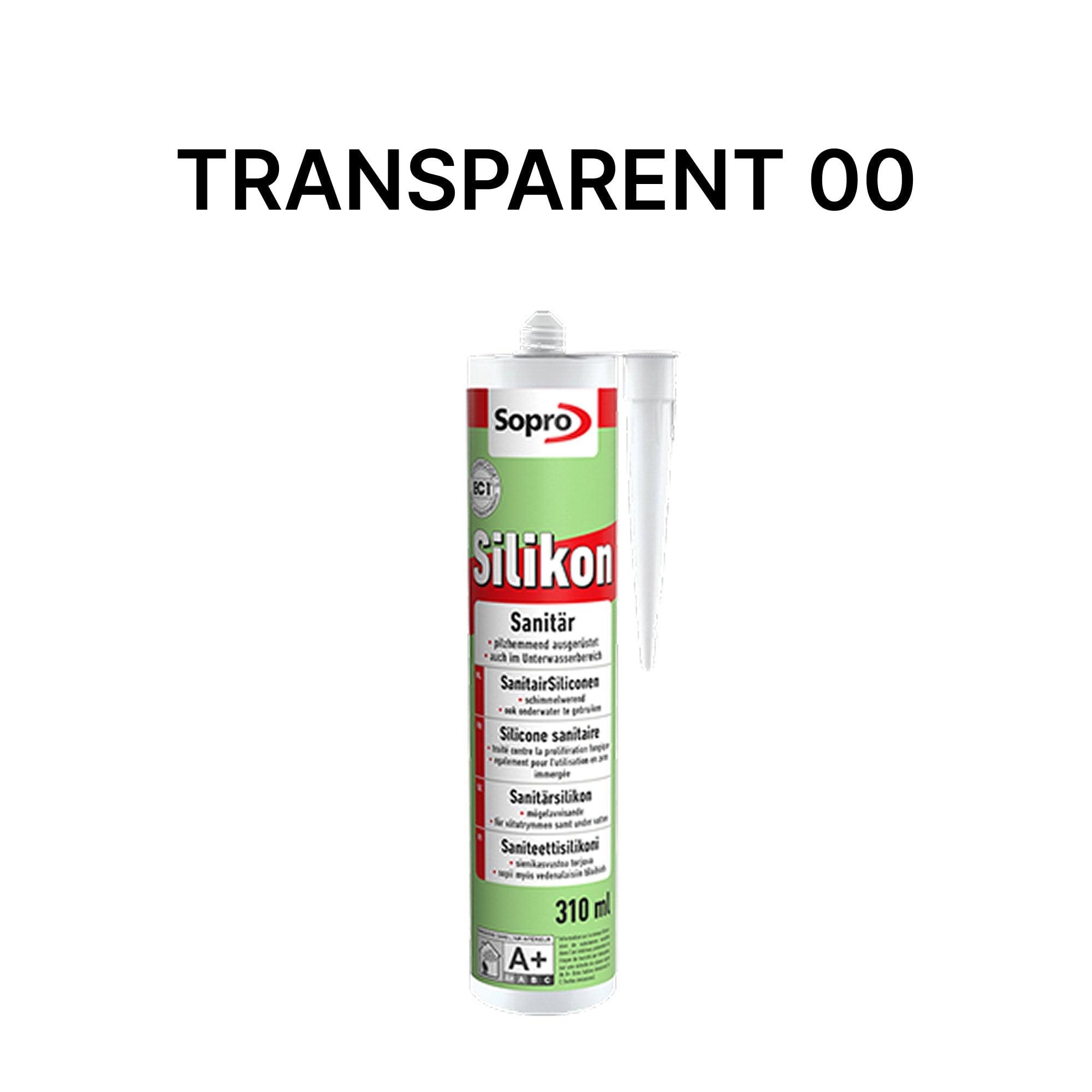 Mastic silicone spécial piscine - Transparent 00 - 310 ml