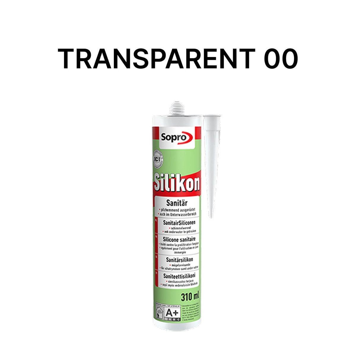 Mastic silicone spécial piscine - Transparent 00 - 310 ml